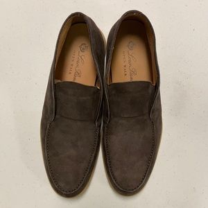 Loro Piana suede Open Walk boots.